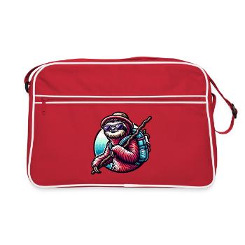 Cool Wander Paresseux Nature Design - Sac Retro - rouge/blanc - Devant