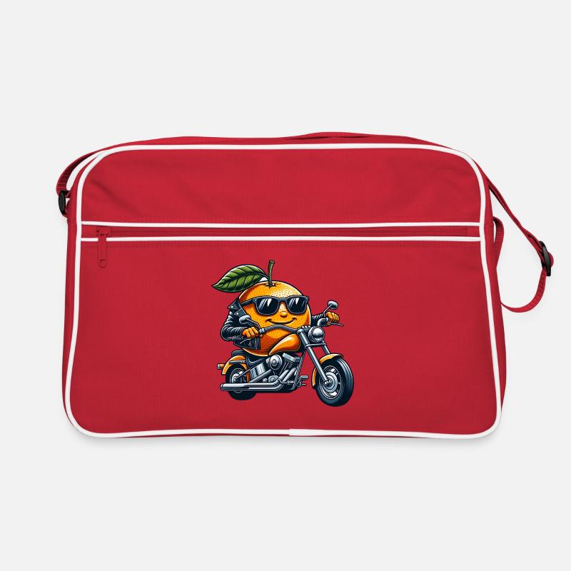 Cool Moto Orange Biker Fruit Sac Retro