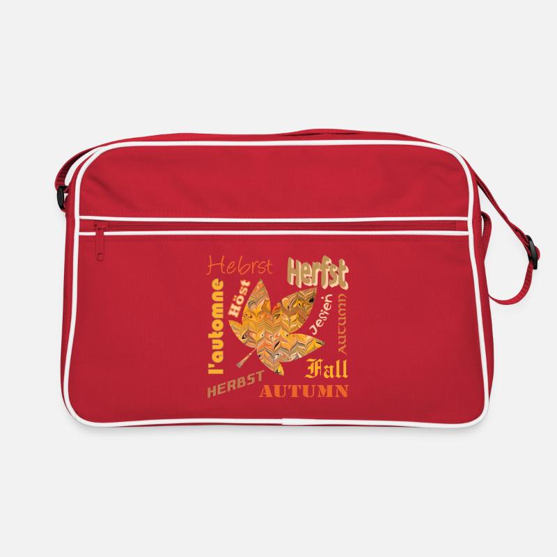 autumn font with sheet e 266 Retro Bag