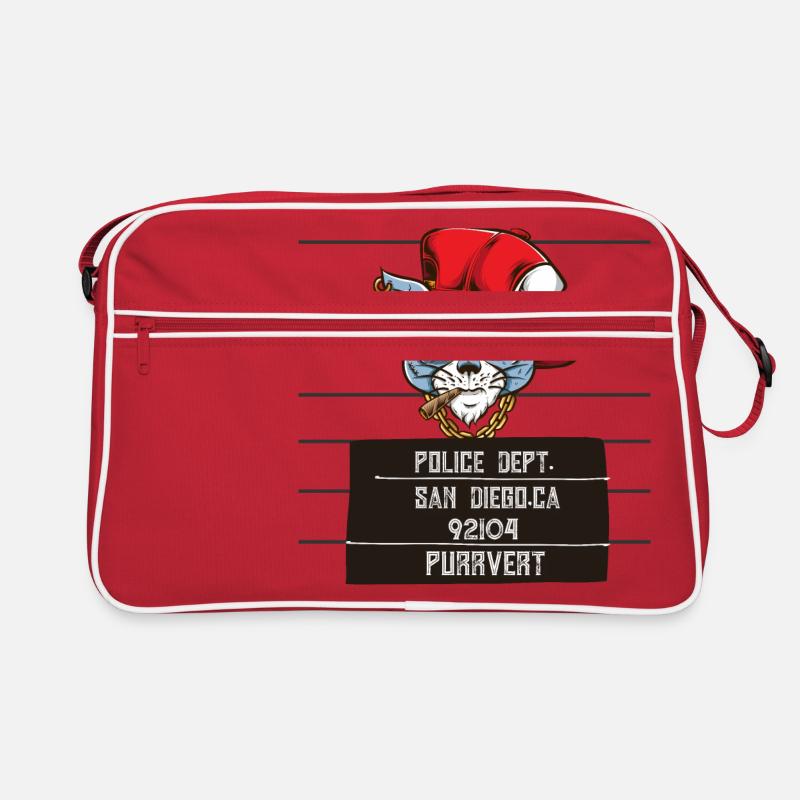 Purrvert #2 – einzigartige Katzengrafik Retro Tasche