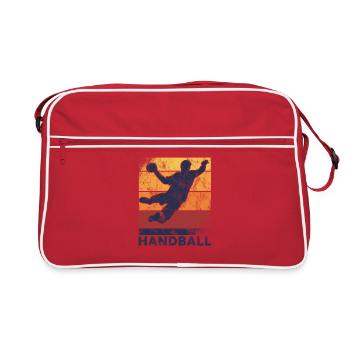 Conception de handball pour les joueurs de handball et les joueurs de handball - Sac Retro - rouge/blanc - Devant