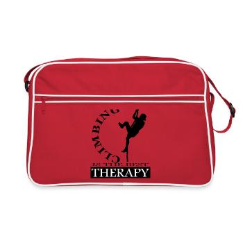 Alpinistes Mountain Sports Rocks Idée cadeau - Sac Retro - rouge/blanc - Devant