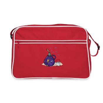 Fig on the beach - Retro Bag - red/white - Front