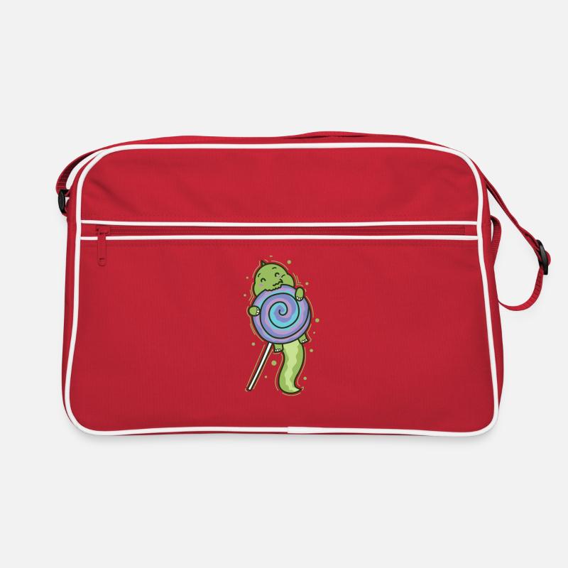 Dino with a lollipop dinosaur reptile Retro Bag