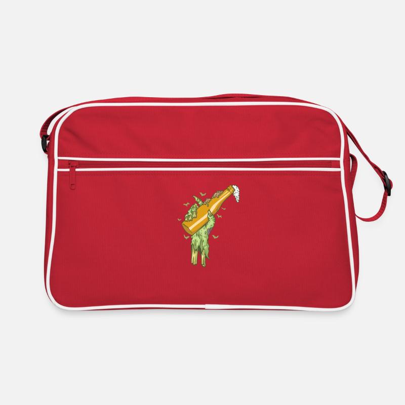 Creepy hand with bottle Halloween custom Retro Bag