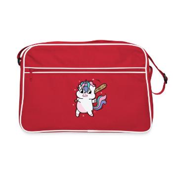 Licorne au baseball Mythical Creature Sport - Sac Retro - rouge/blanc - Devant