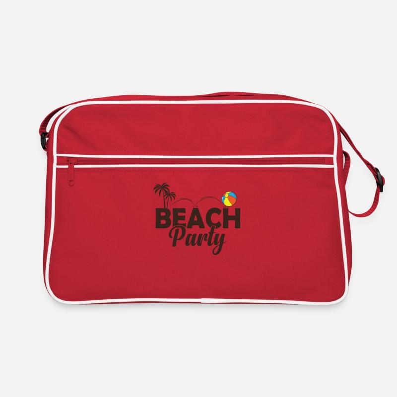 Beach Party Celebrations Dancing Music Friends Retro Bag