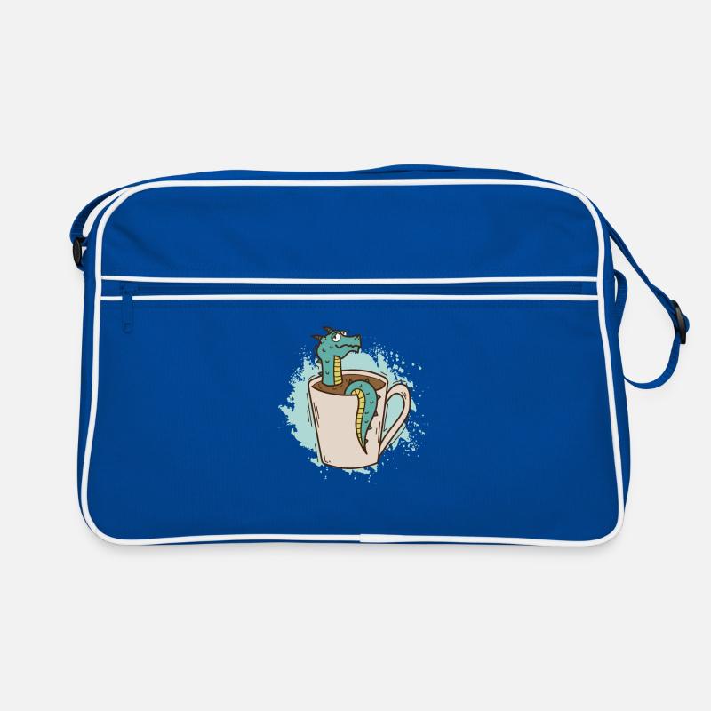 Dragon dans une tasse mignonne créature mythique Sac Retro