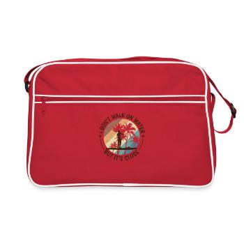 Je ne marche pas sur l’eau mais c’est proche SUP - Sac Retro - rouge/blanc - Devant