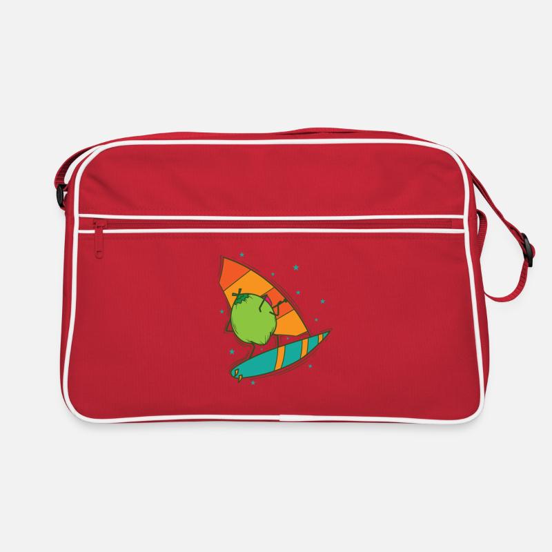 Coconut while windsurfing exotic fruit Retro Bag