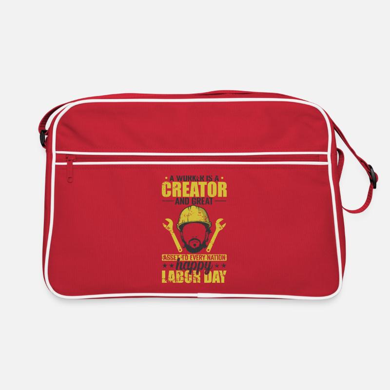 Worker is a Creator great Nation Labor Day Retro Tasche