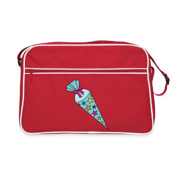 Sugar Cone School Cone - Retro Bag - red/white - Front