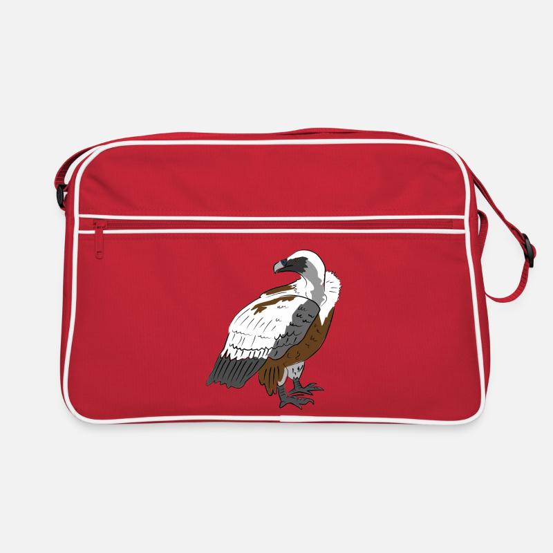 Vautour impressionnant dans le style de la nature Sac Retro