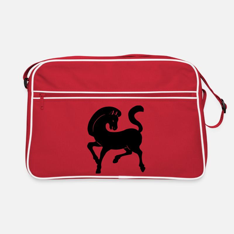 Image d’ombre de cheval année du cheval Sac Retro