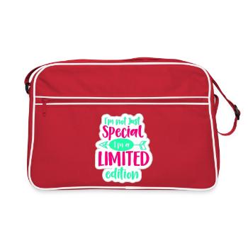 Je ne suis pas spécial, je suis une édition limitée* - Sac Retro - rouge/blanc - Devant