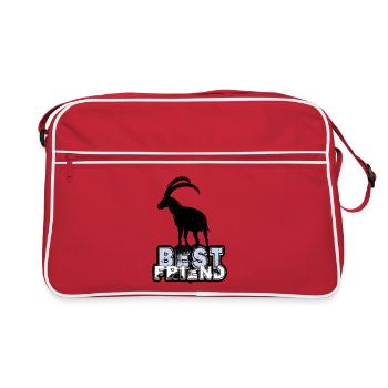 Meilleur ami Capricorne | Capricorne - Sac Retro - rouge/blanc - Devant