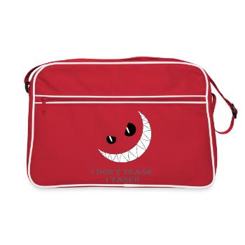 Be warned - Retro Bag - red/white - Front