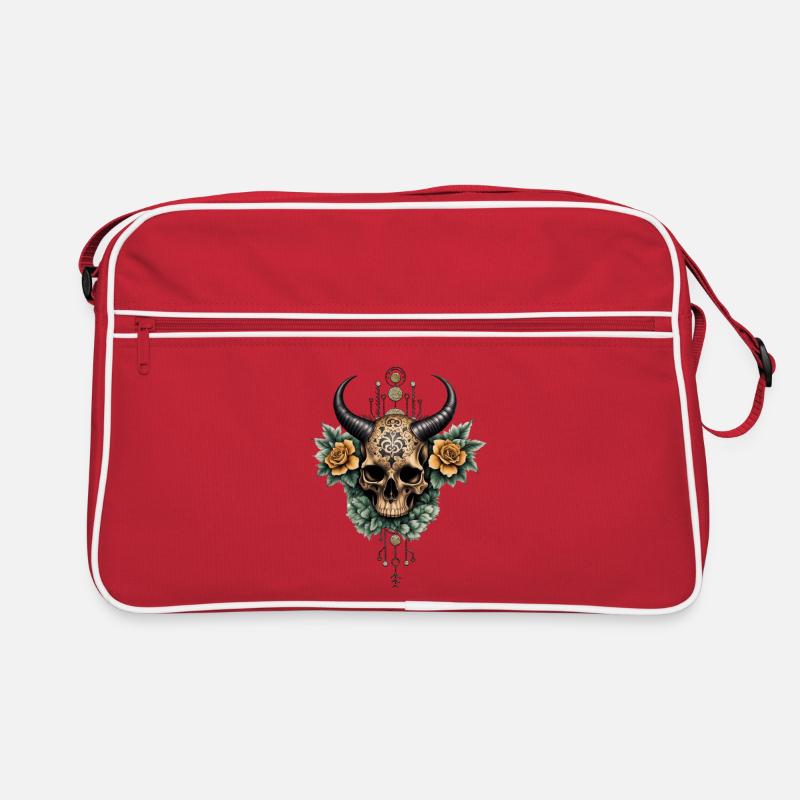 Awesome skull. Retro Bag
