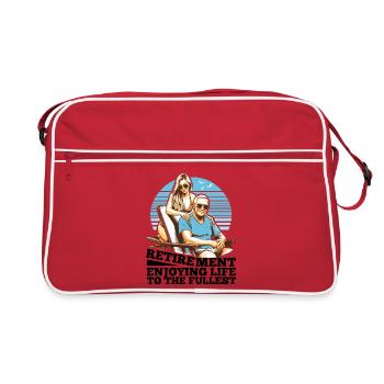 Retirement Life Enjoy Gift - Retro Bag - red/white - Front