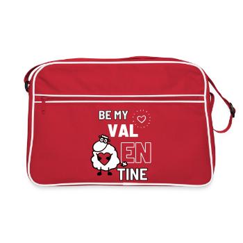 Valentine's Sheep - Retro Bag - red/white - Front