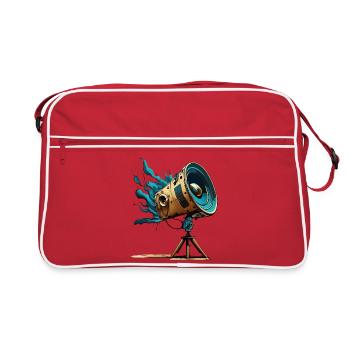 Retro Telescopic Speaker - Retro Bag - red/white - Front