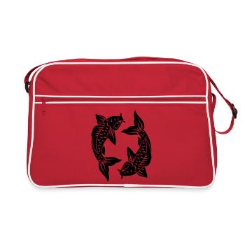 Sign Zodiac sign image Pisces - Retro Bag - red/white - Front