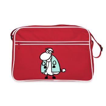 Le mouton du docteur 2 - Sac Retro - rouge/blanc - Devant