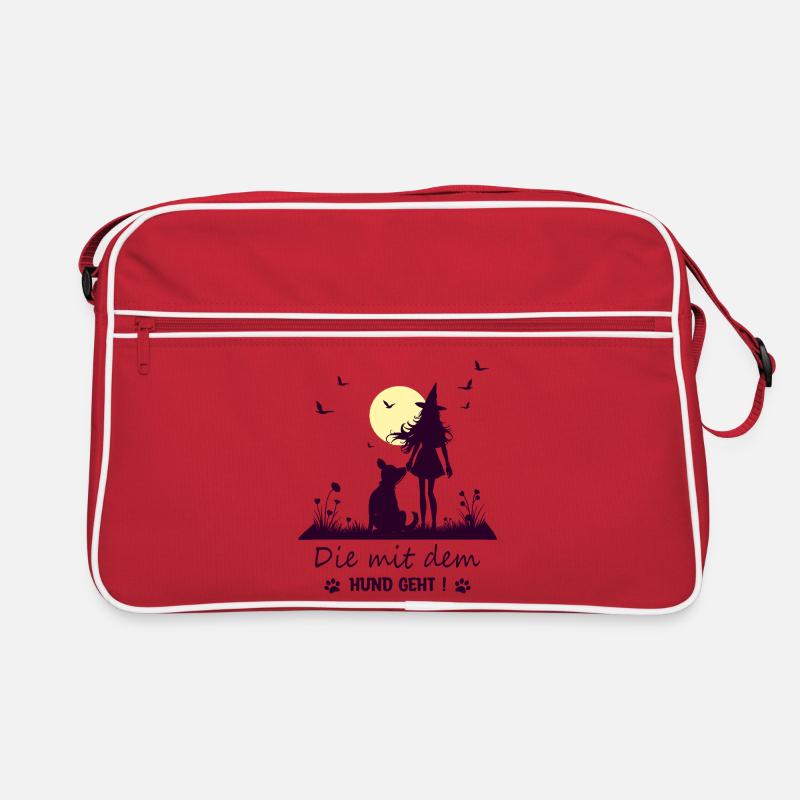 Witch who walks with the dog! Retro Bag