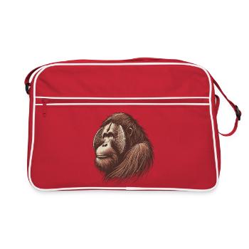 Orang-outan - Sac Retro - rouge/blanc - Devant