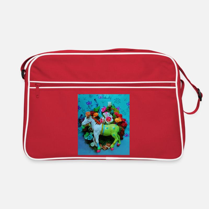 Cheval de carnaval coloré Sac Retro