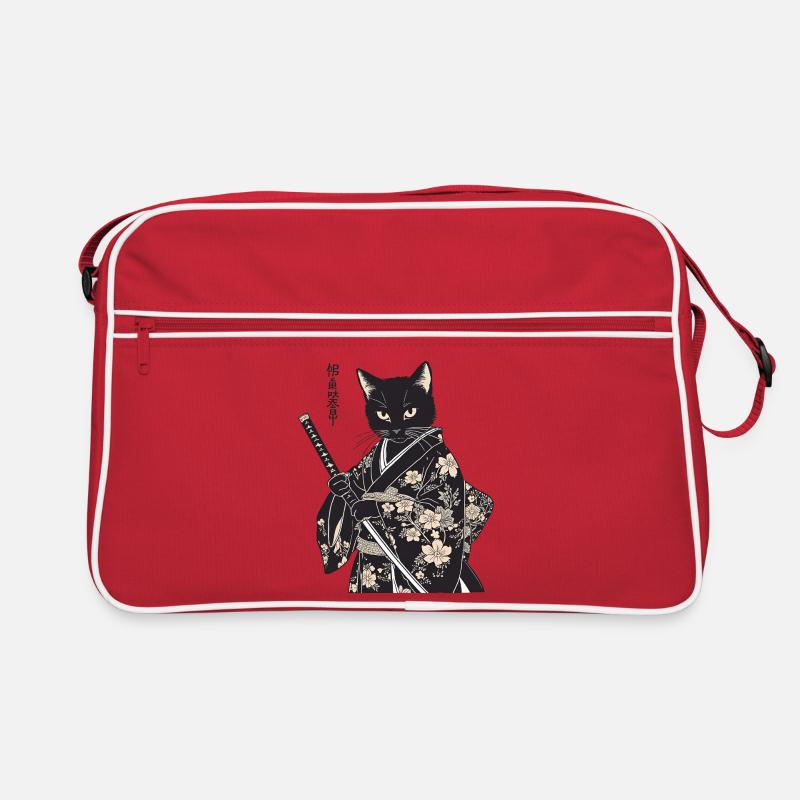 Samurai Cat – Modern Japanese Style Retro Bag