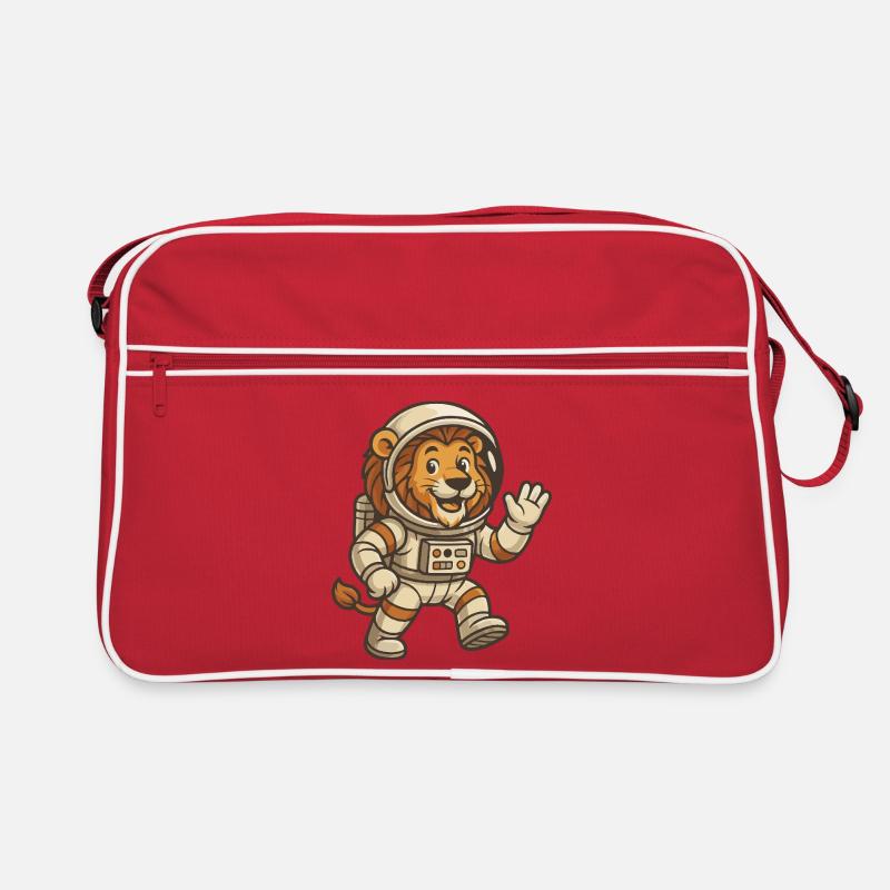 Lion astronaute dans l’espace Sac Retro