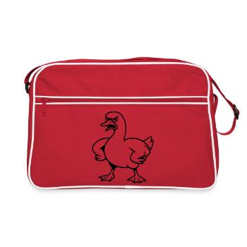 Angry goose - Retro Bag - red/white - Front