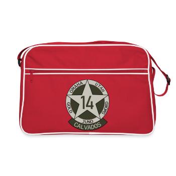 Insigne Militaire Calvados 14 - Sac Retro - rouge/blanc - Devant