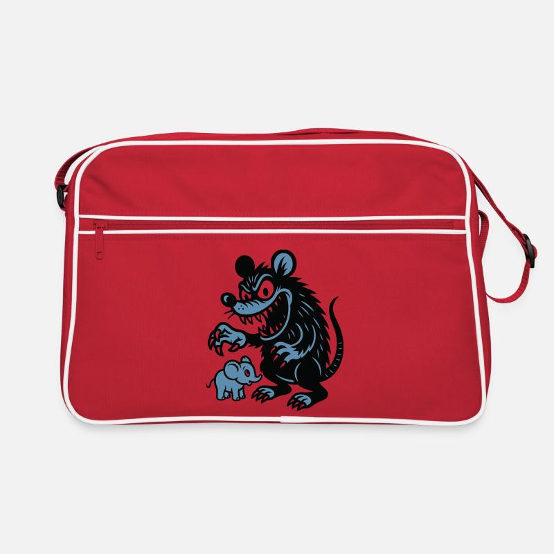 Rat géant et petit éléphant Sac Retro