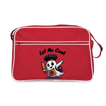 Let Me Cook - Chemise fantôme d’Halloween bouillante - Sac Retro - rouge/blanc - Devant