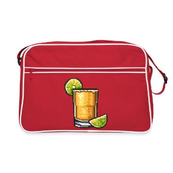 Whisky Pixel Cocktail Lime - Sac Retro - rouge/blanc - Devant