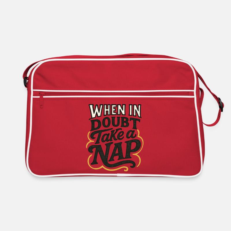 Wenn Sie Zweifel haben, machen Sie ein Nickerchen Retro Tasche