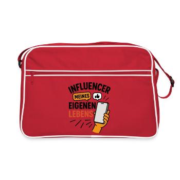 Influencer of my own life - Retro Bag - red/white - Front