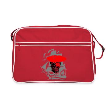 Pirat - Retro Tasche - Rot/Weiß - Vorne