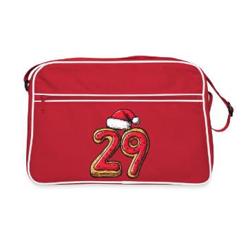 29 Number Cookie Christmas - Retro Bag - red/white - Front