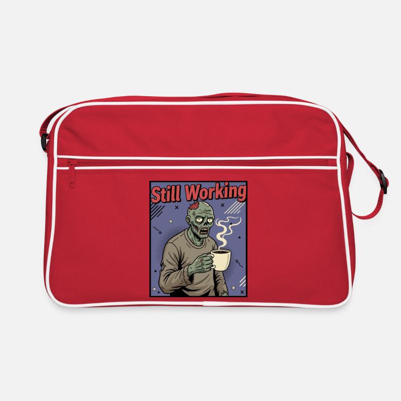 Still Working Zombie Coffee Retro Bag