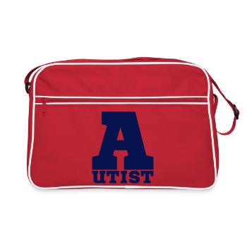 autistique - Sac Retro - rouge/blanc - Devant