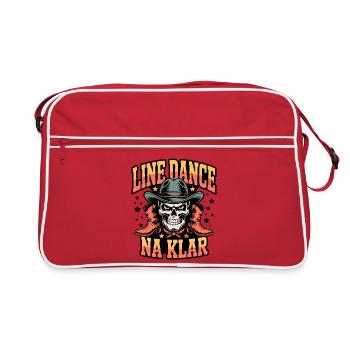 Line Dance Skull Rodeo - Retro Bag - red/white - Front