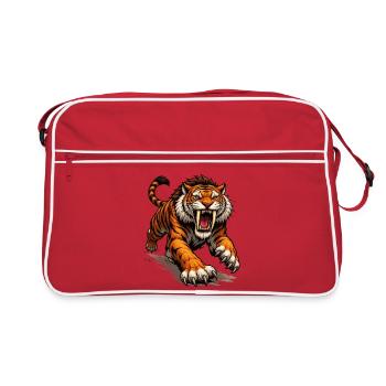 Comic Tiger Attack - Retro Bag - red/white - Front