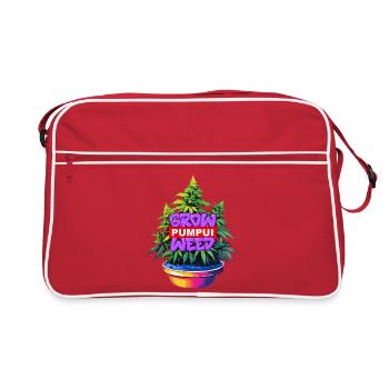 Cultivez des Pumpui Weed - Sac Retro - rouge/blanc - Devant