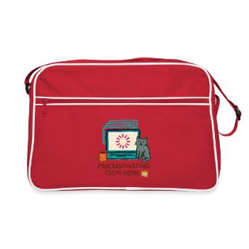 Telecommuting - telecommuting - Full Remote - Retro Bag - red/white - Front