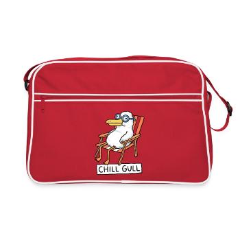 Chill Gull Lounge - Retro Bag - red/white - Front