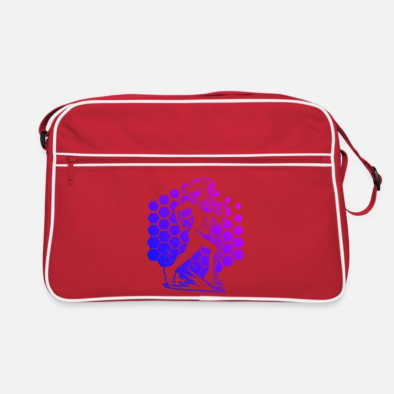 Modern Running Artwork Retro Bag