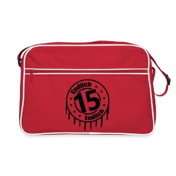 finally 15 - Retro Bag - red/white - Front